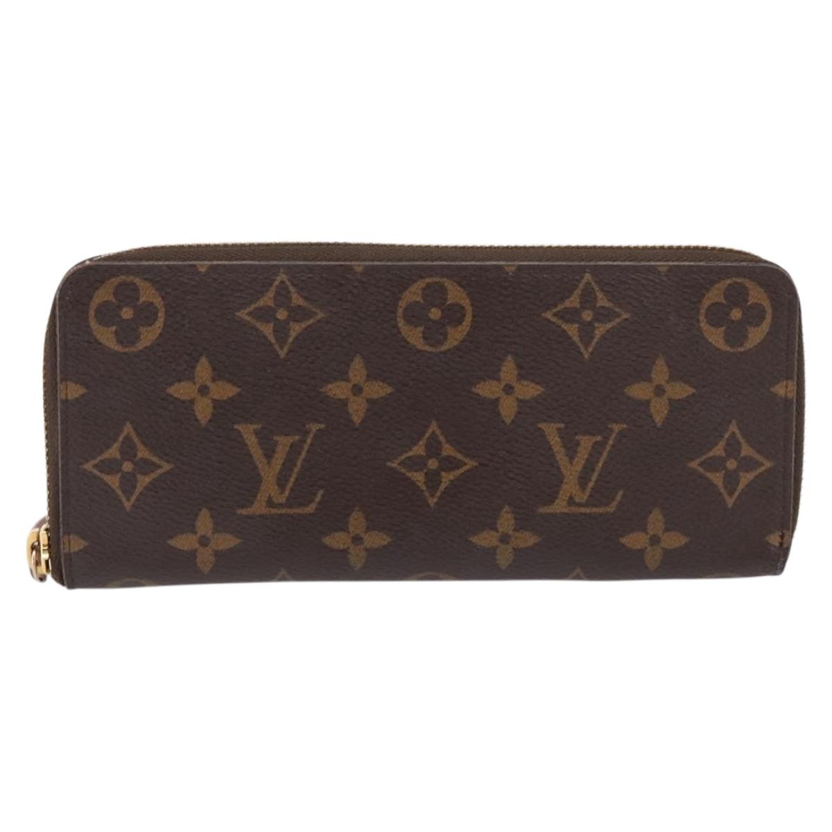 LOUIS VUITTON Portefeuille Clemence Wallet Rose Valerine M61298 LV Auth 205515V