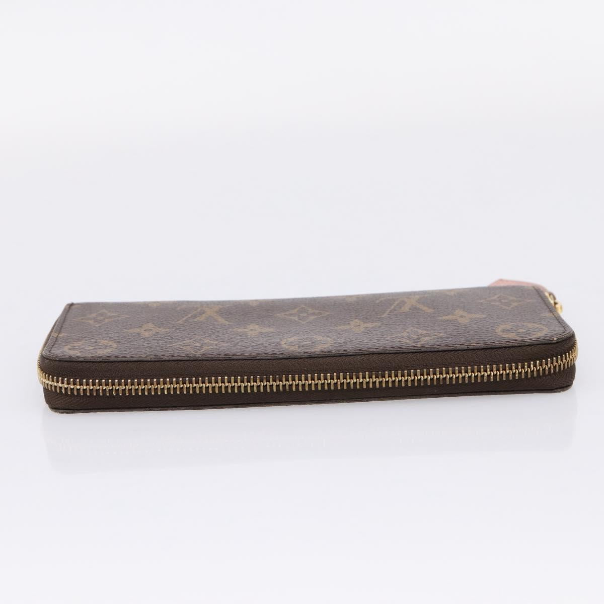 LOUIS VUITTON Portefeuille Clemence Wallet Rose Valerine M61298 LV Auth 205515V