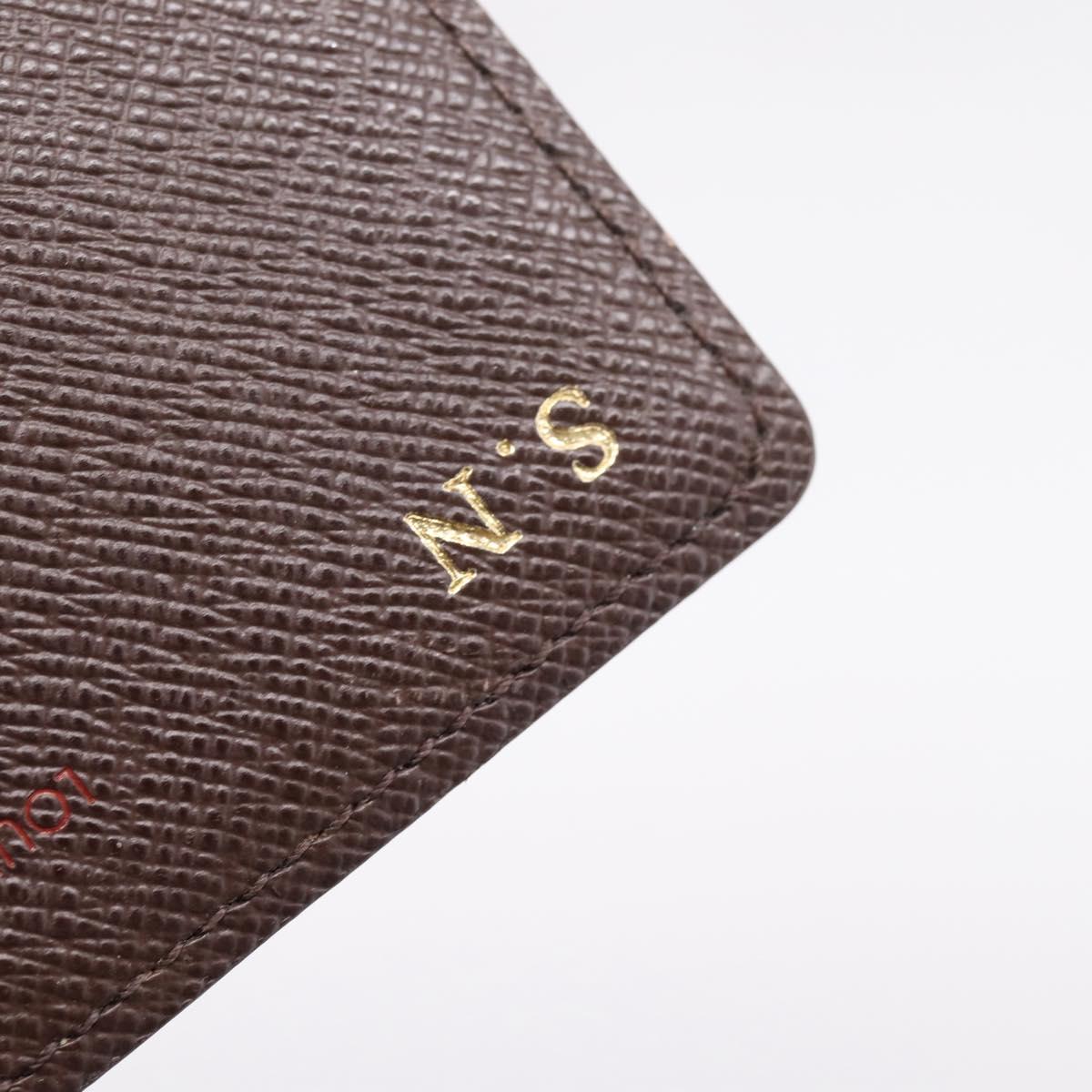 LOUIS VUITTON Damier Ebene Anvelop Cult De Vuitto Case N62920 LV Auth 205521