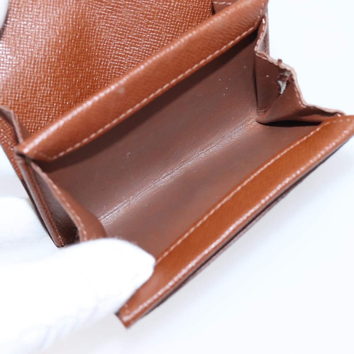 LOUIS VUITTON Monogram Porte Monnaie Plat Coin Purse M61930 LV Auth 205522