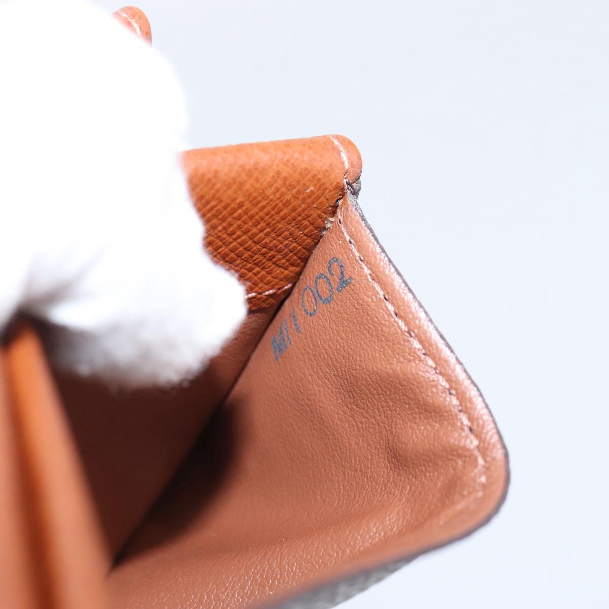 LOUIS VUITTON Monogram Porte Monnaie Plat Coin Purse M61930 LV Auth 205522