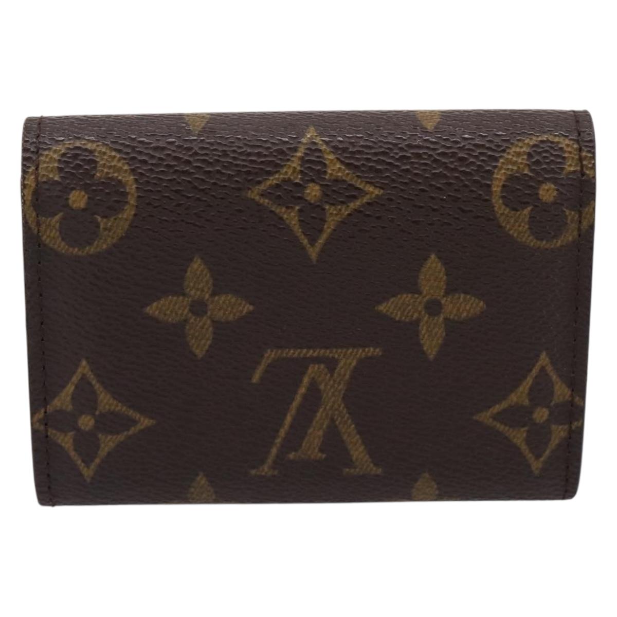 LOUIS VUITTON Monogram Porte Monnaie Plat Coin Purse M61930 LV Auth 205522