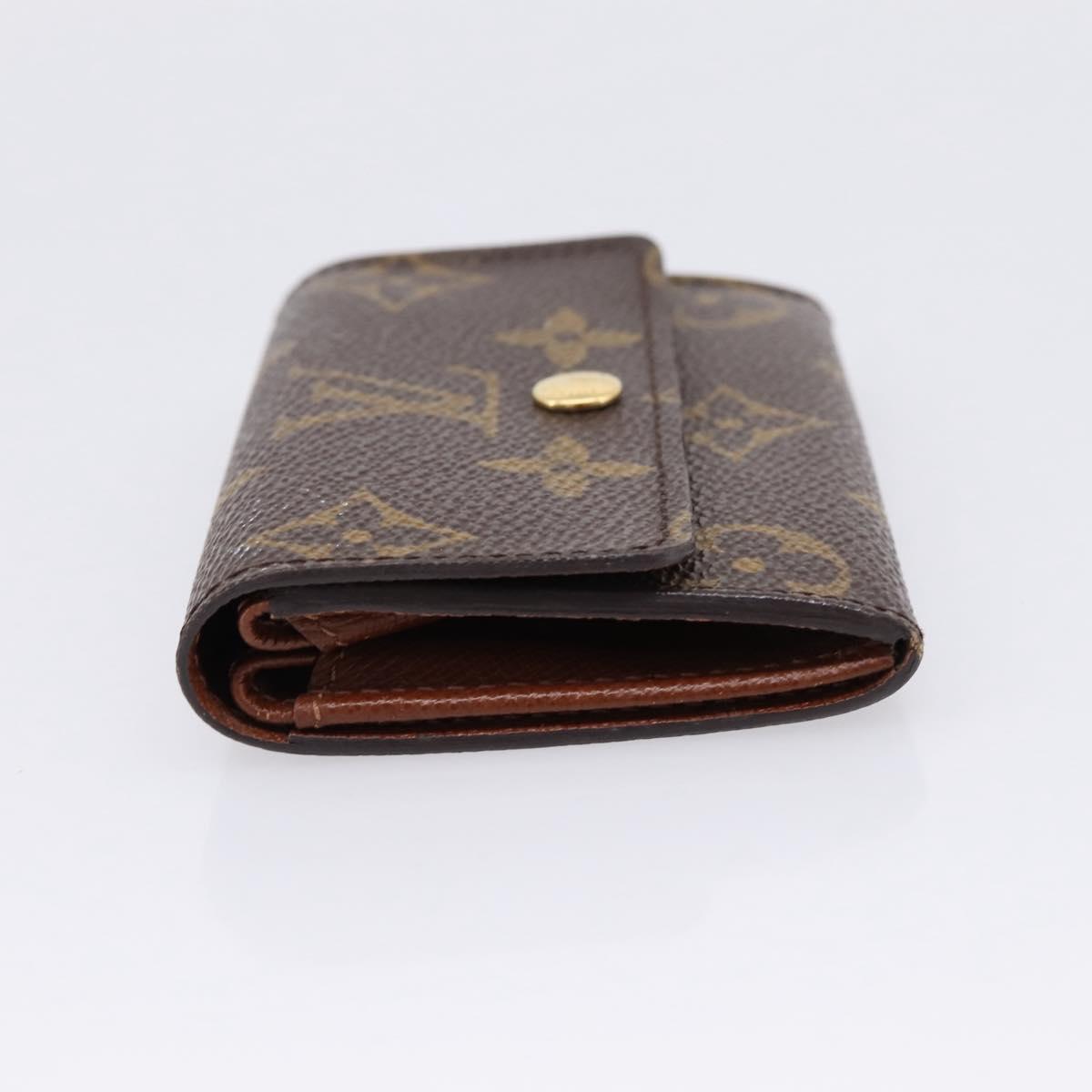 LOUIS VUITTON Monogram Porte Monnaie Plat Coin Purse M61930 LV Auth 205522