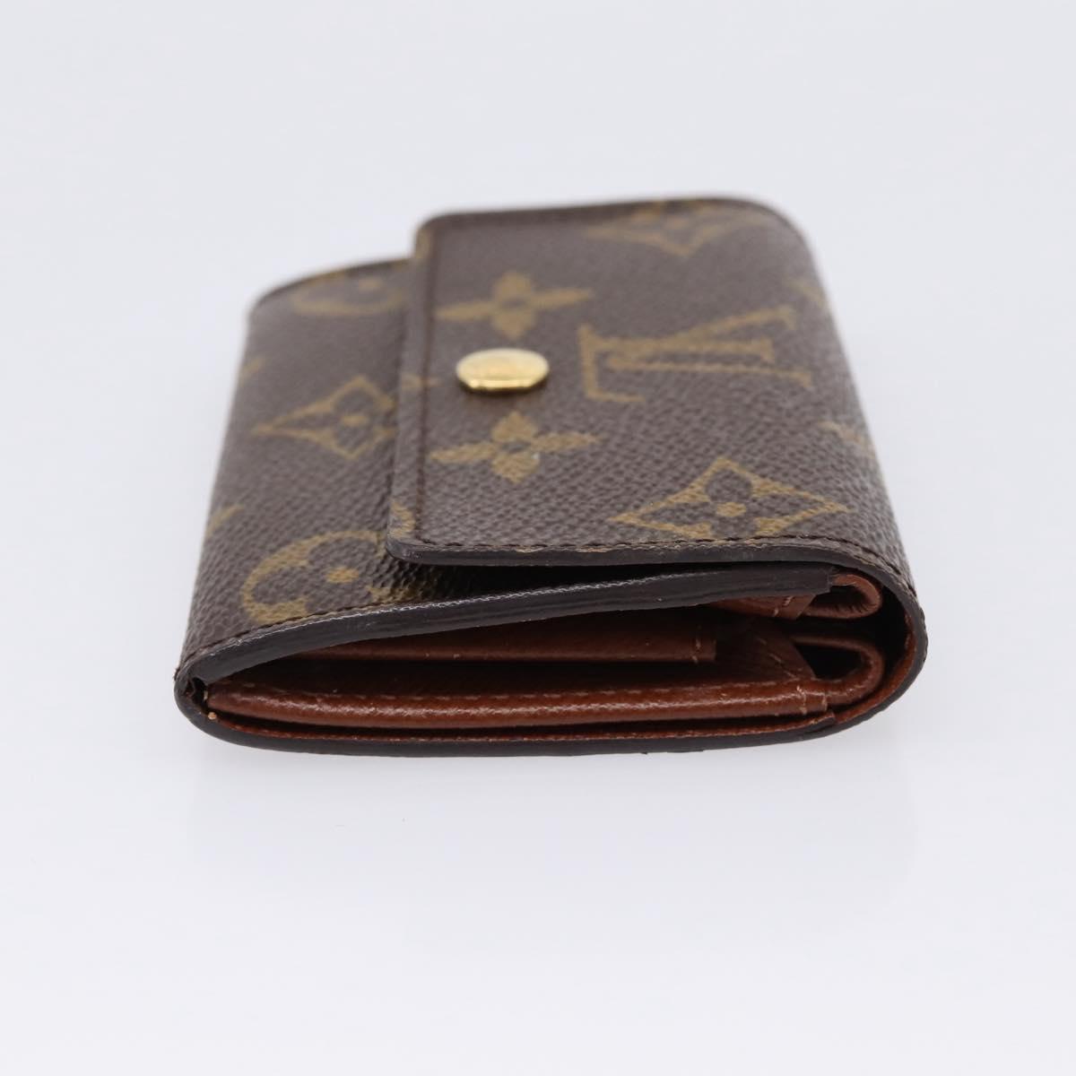 LOUIS VUITTON Monogram Porte Monnaie Plat Coin Purse M61930 LV Auth 205522