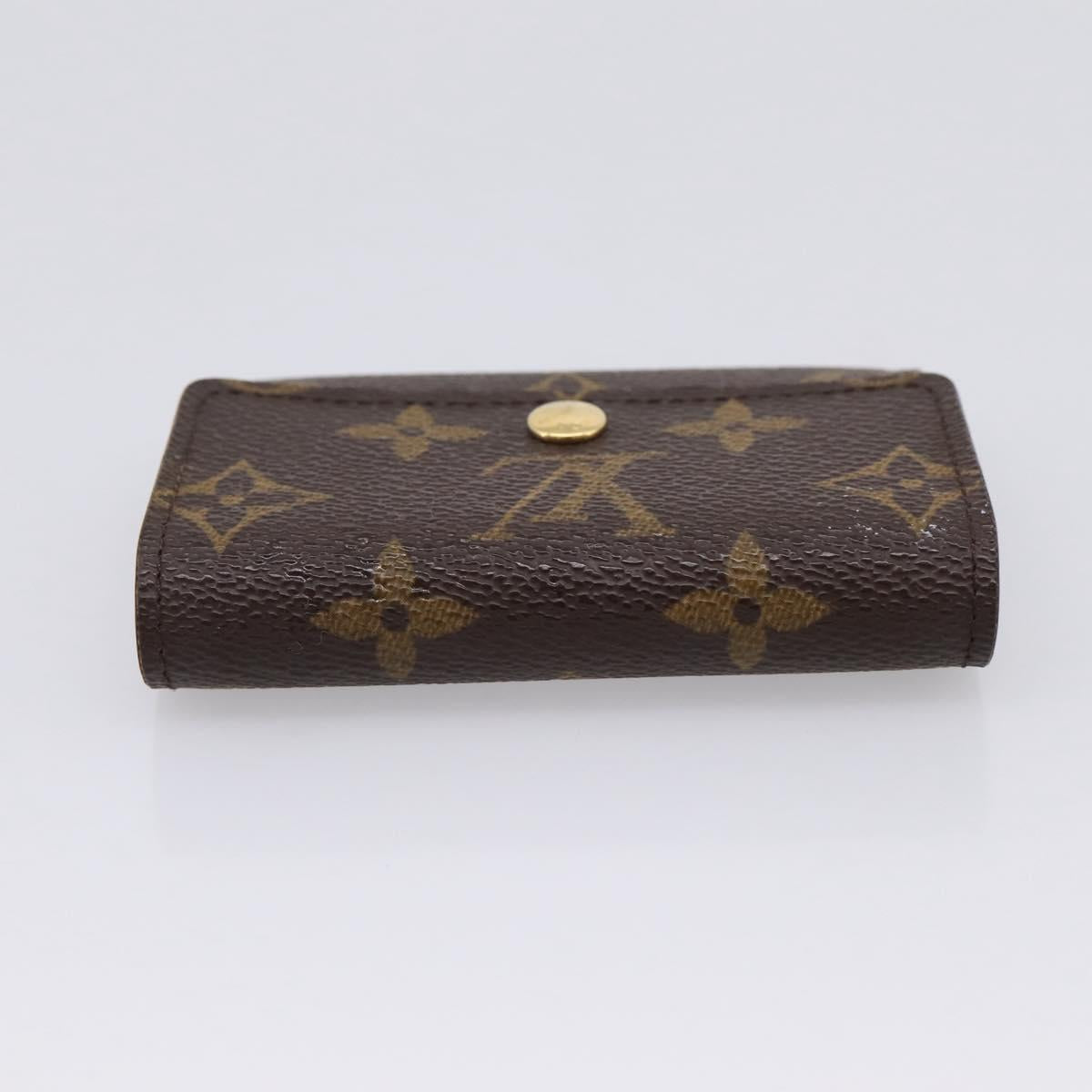 LOUIS VUITTON Monogram Porte Monnaie Plat Coin Purse M61930 LV Auth 205522