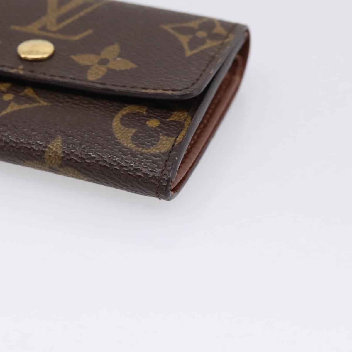 LOUIS VUITTON Monogram Porte Monnaie Plat Coin Purse M61930 LV Auth 205522