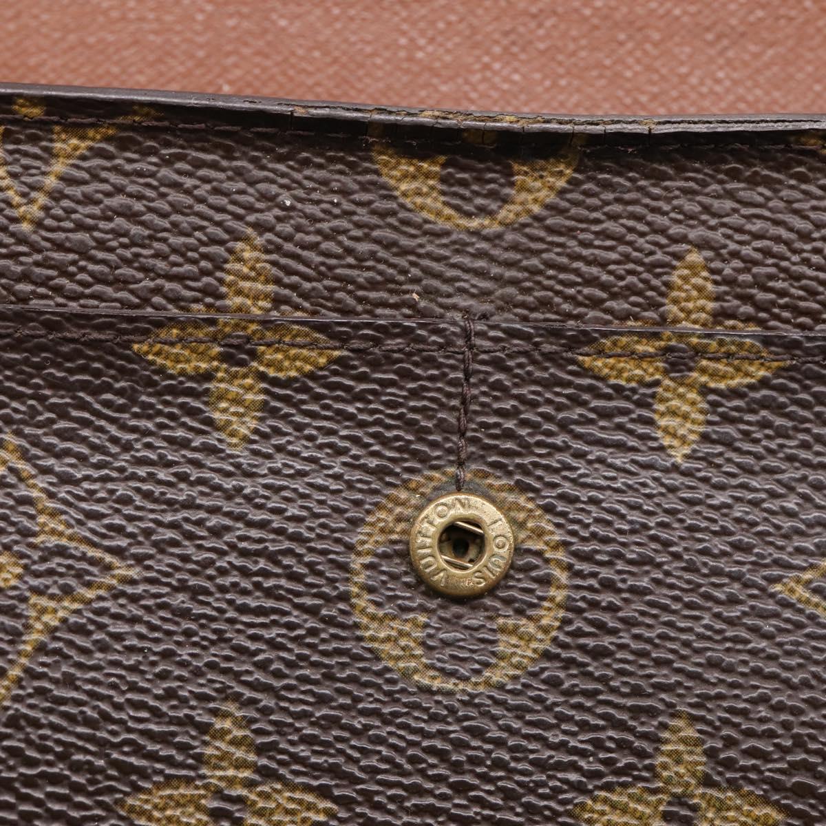 LOUIS VUITTON PochettePorte Monnaie Credit Wallet M61726 LV Auth 205523A
