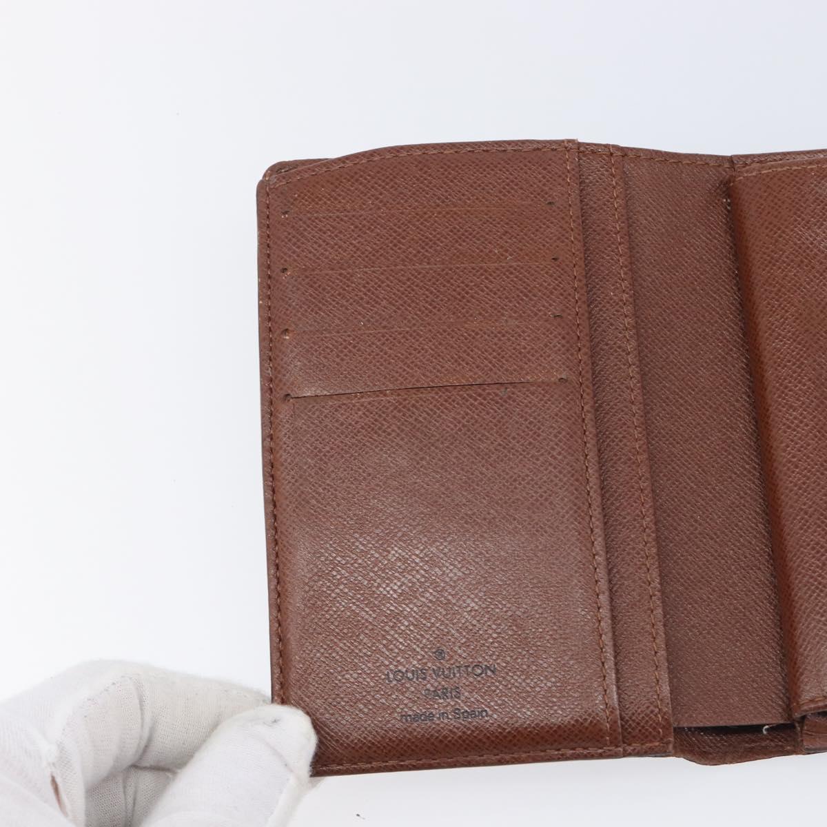LOUIS VUITTON Porte Monnaie Billets Viennois Wallet M61663 LV Auth 205525A
