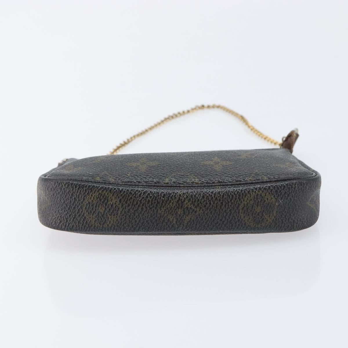 LOUIS VUITTON Monogram Mini Pochette Accessoires Pouch N41667 LV Auth 205526