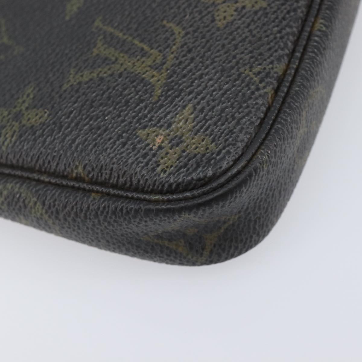 LOUIS VUITTON Monogram Mini Pochette Accessoires Pouch N41667 LV Auth 205526