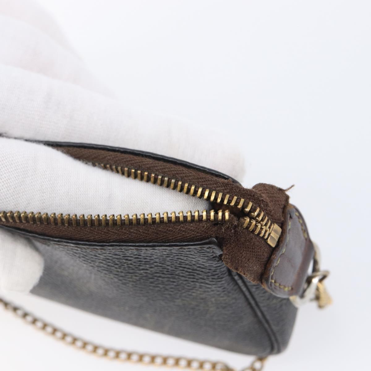 LOUIS VUITTON Monogram Mini Pochette Accessoires Pouch N41667 LV Auth 205526