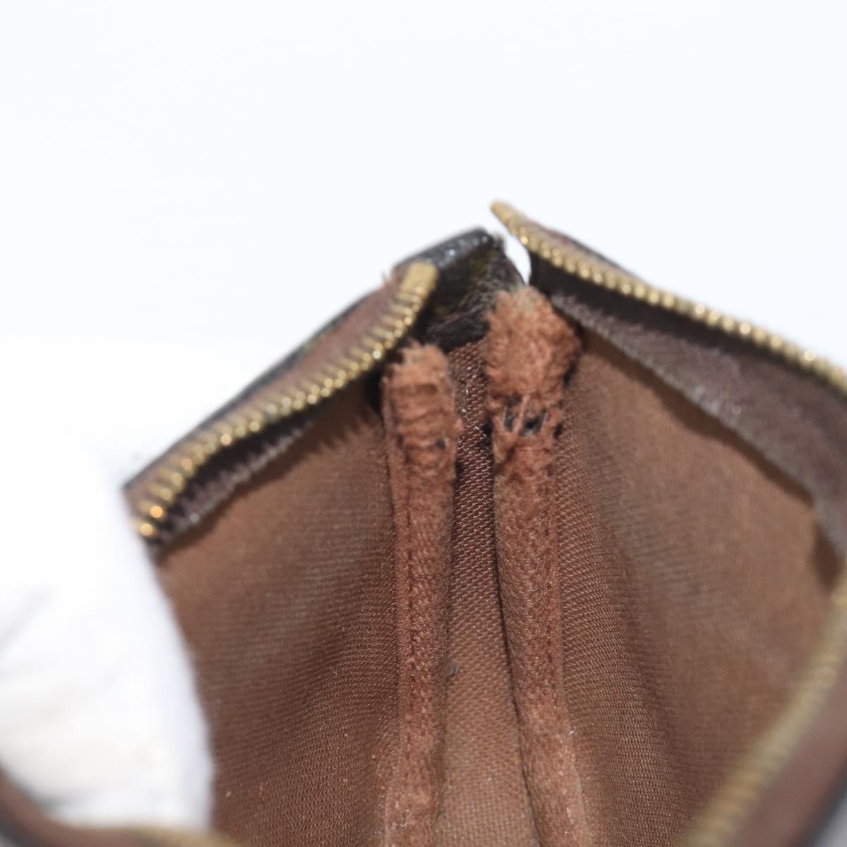 LOUIS VUITTON Monogram Mini Pochette Accessoires Pouch N41667 LV Auth 205526