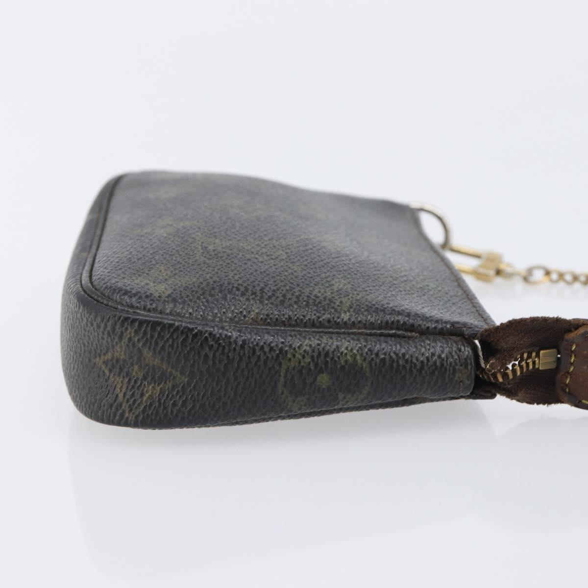 LOUIS VUITTON Monogram Mini Pochette Accessoires Pouch N41667 LV Auth 205526