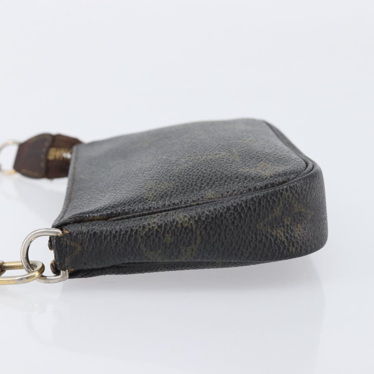 LOUIS VUITTON Monogram Mini Pochette Accessoires Pouch N41667 LV Auth 205526