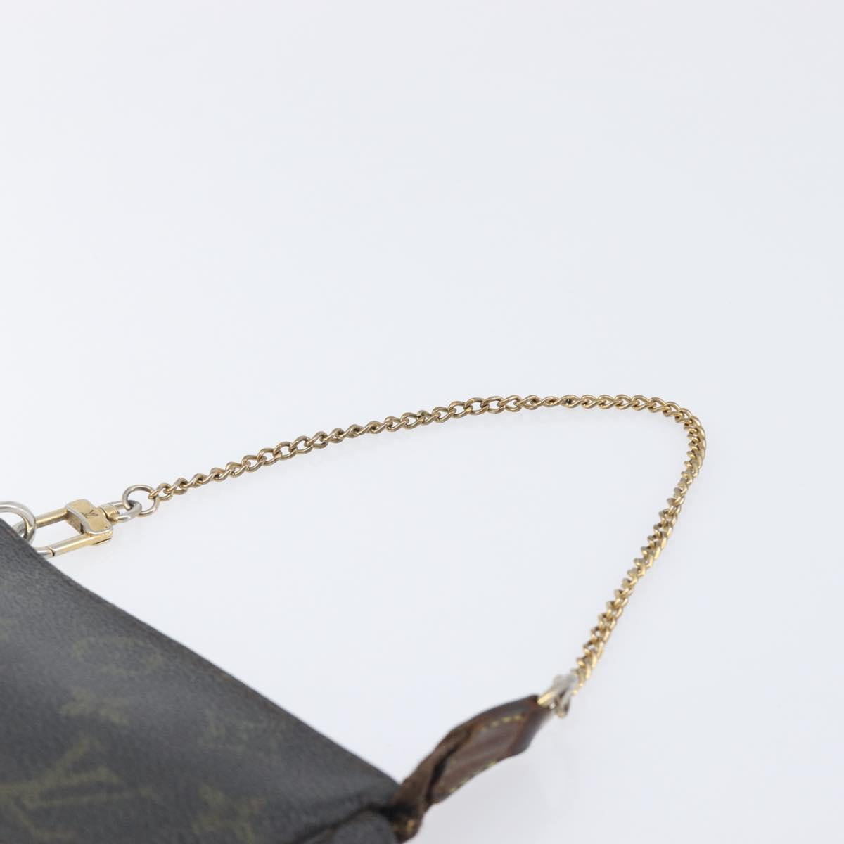 LOUIS VUITTON Monogram Mini Pochette Accessoires Pouch N41667 LV Auth 205526