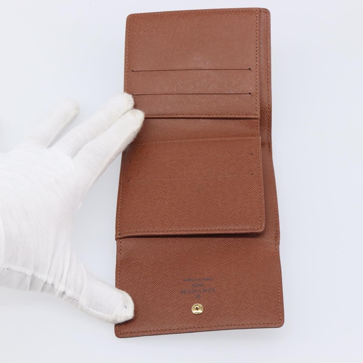 LOUIS VUITTON Porte Monnaie Bier Cartes Crdit Wallet M61652 LV Auth 205528A