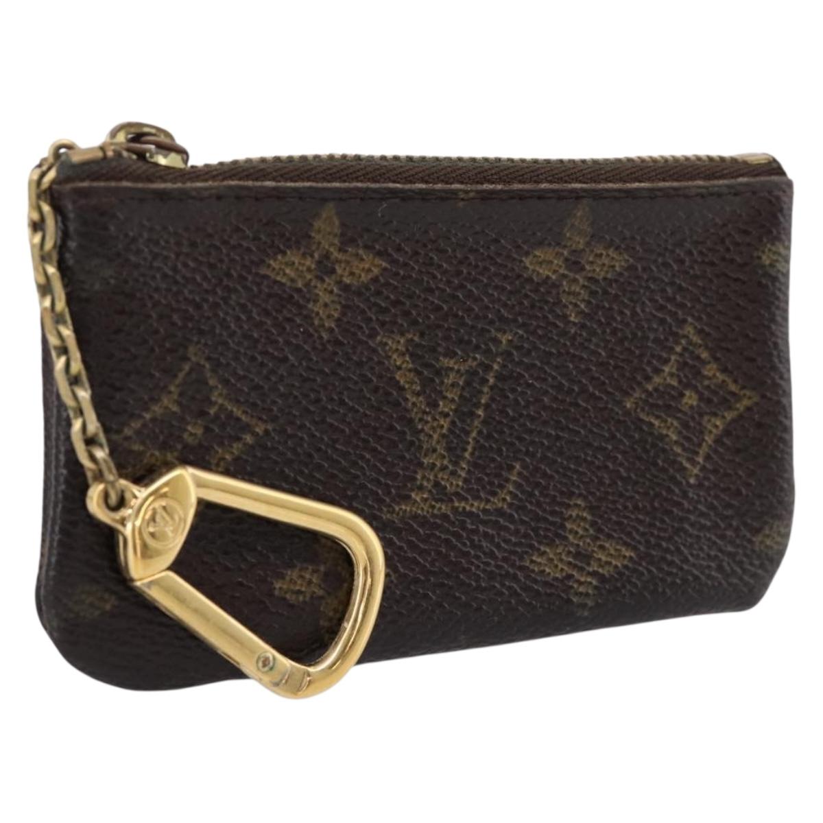 LOUIS VUITTON Monogram Pochette Cles Coin Purse M62650 LV Auth 205542