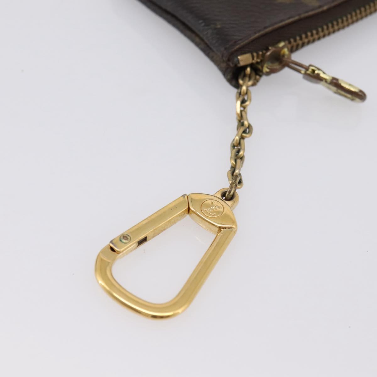 LOUIS VUITTON Monogram Pochette Cles Coin Purse M62650 LV Auth 205542