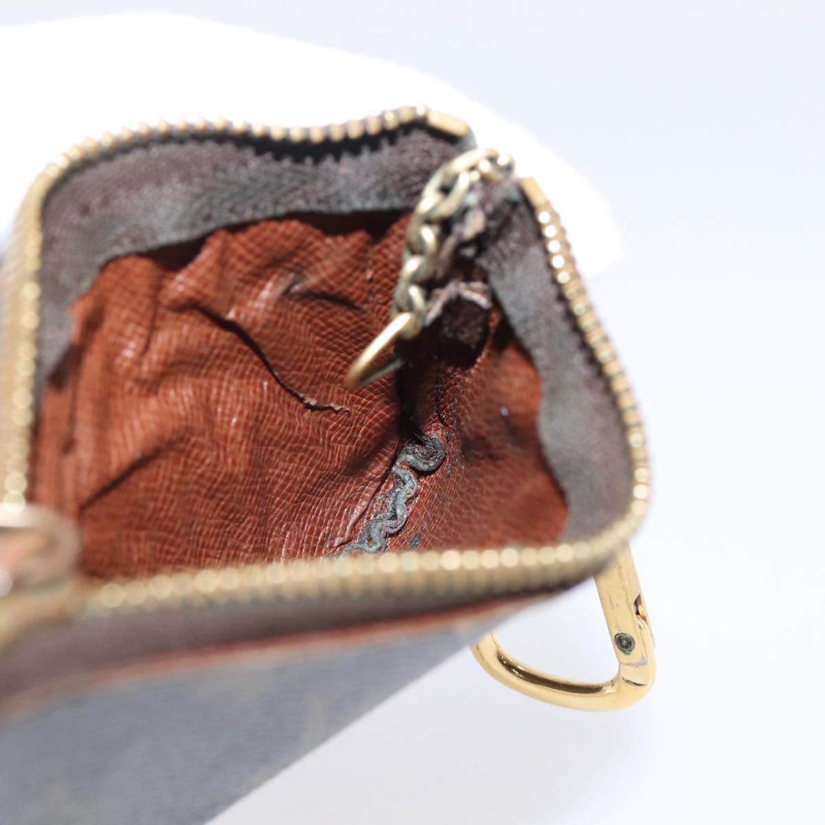 LOUIS VUITTON Monogram Pochette Cles Coin Purse M62650 LV Auth 205542