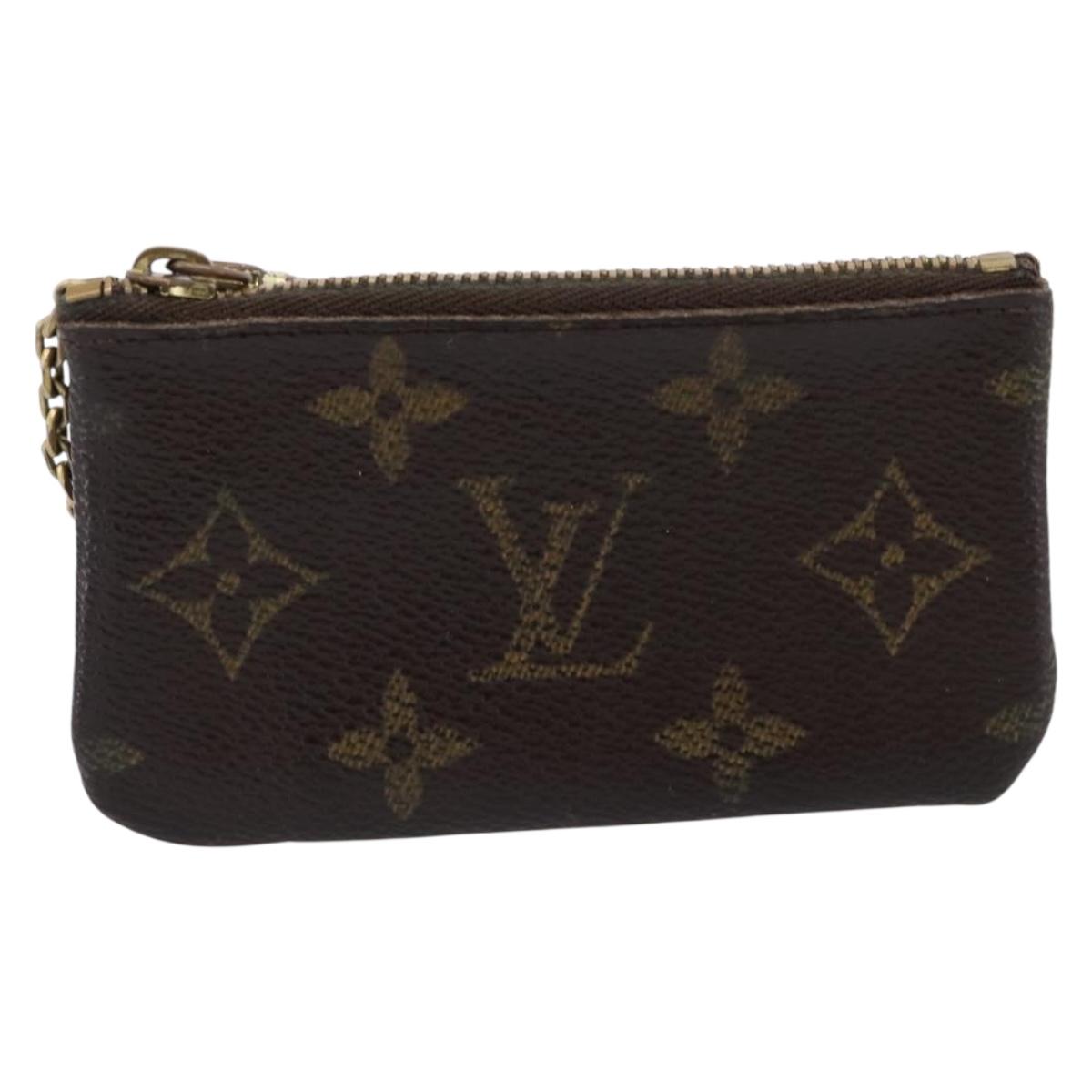 LOUIS VUITTON Monogram Pochette Cles Coin Purse M62650 LV Auth 205542