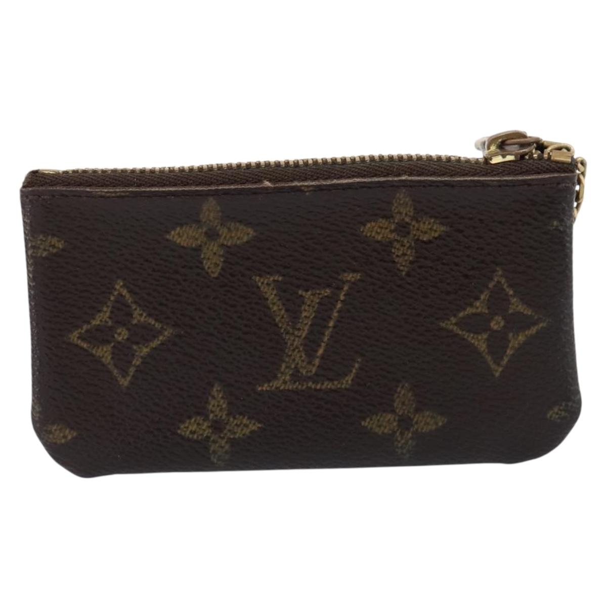 LOUIS VUITTON Monogram Pochette Cles Coin Purse M62650 LV Auth 205542
