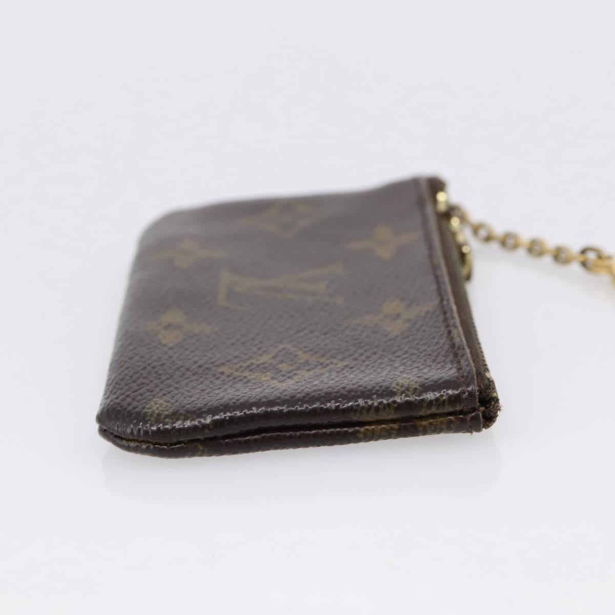 LOUIS VUITTON Monogram Pochette Cles Coin Purse M62650 LV Auth 205542