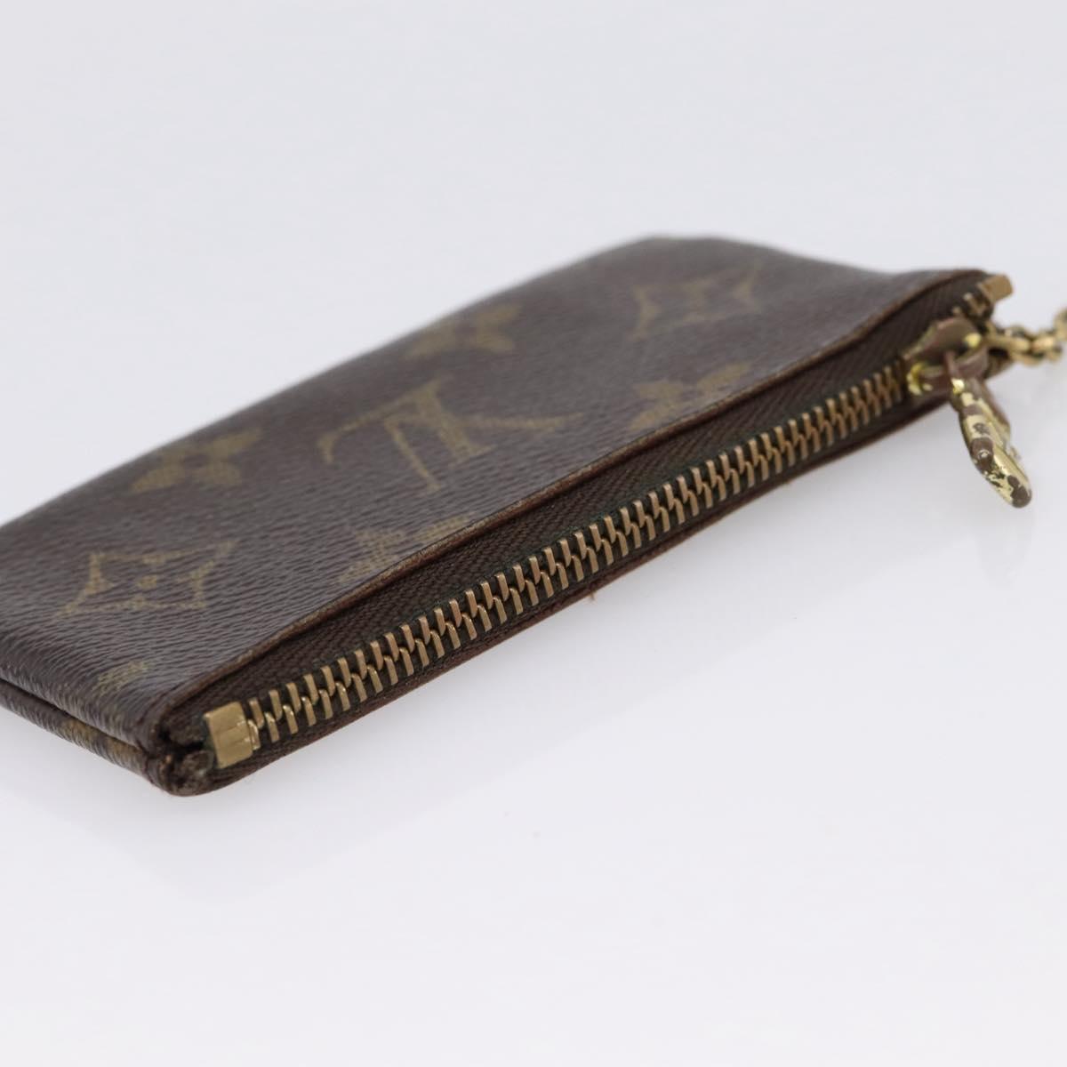 LOUIS VUITTON Monogram Pochette Cles Coin Purse M62650 LV Auth 205542
