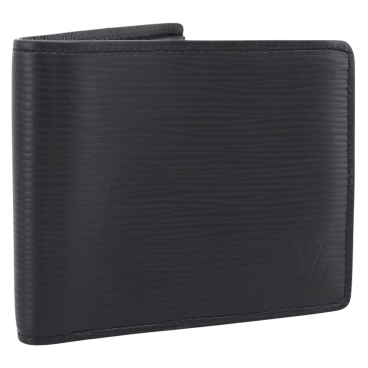 LOUIS VUITTON Epi Portefeuille Slender Wallet Black M60332 LV Auth 205545V
