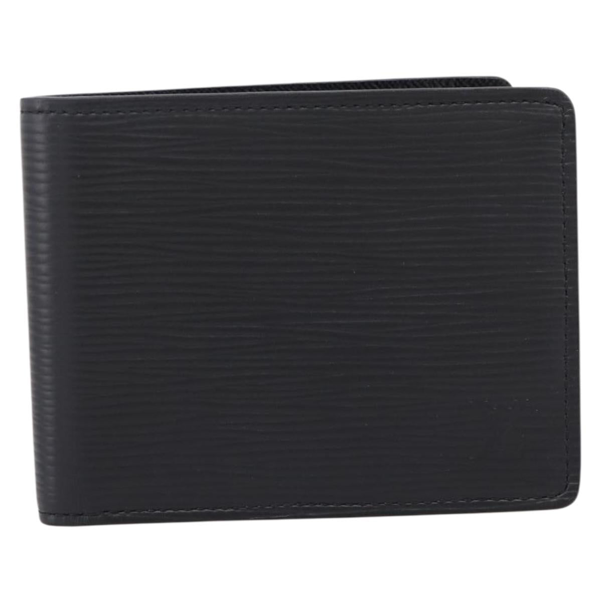 LOUIS VUITTON Epi Portefeuille Slender Wallet Black M60332 LV Auth 205545V