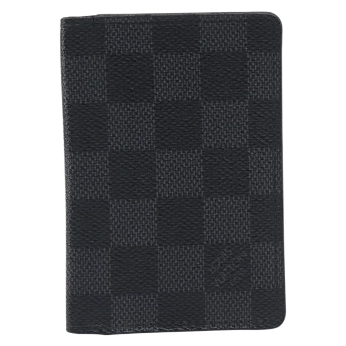 LOUIS VUITTON Damier Grafitte Organizer Dupoch Card Case N63257 LV Auth 205549