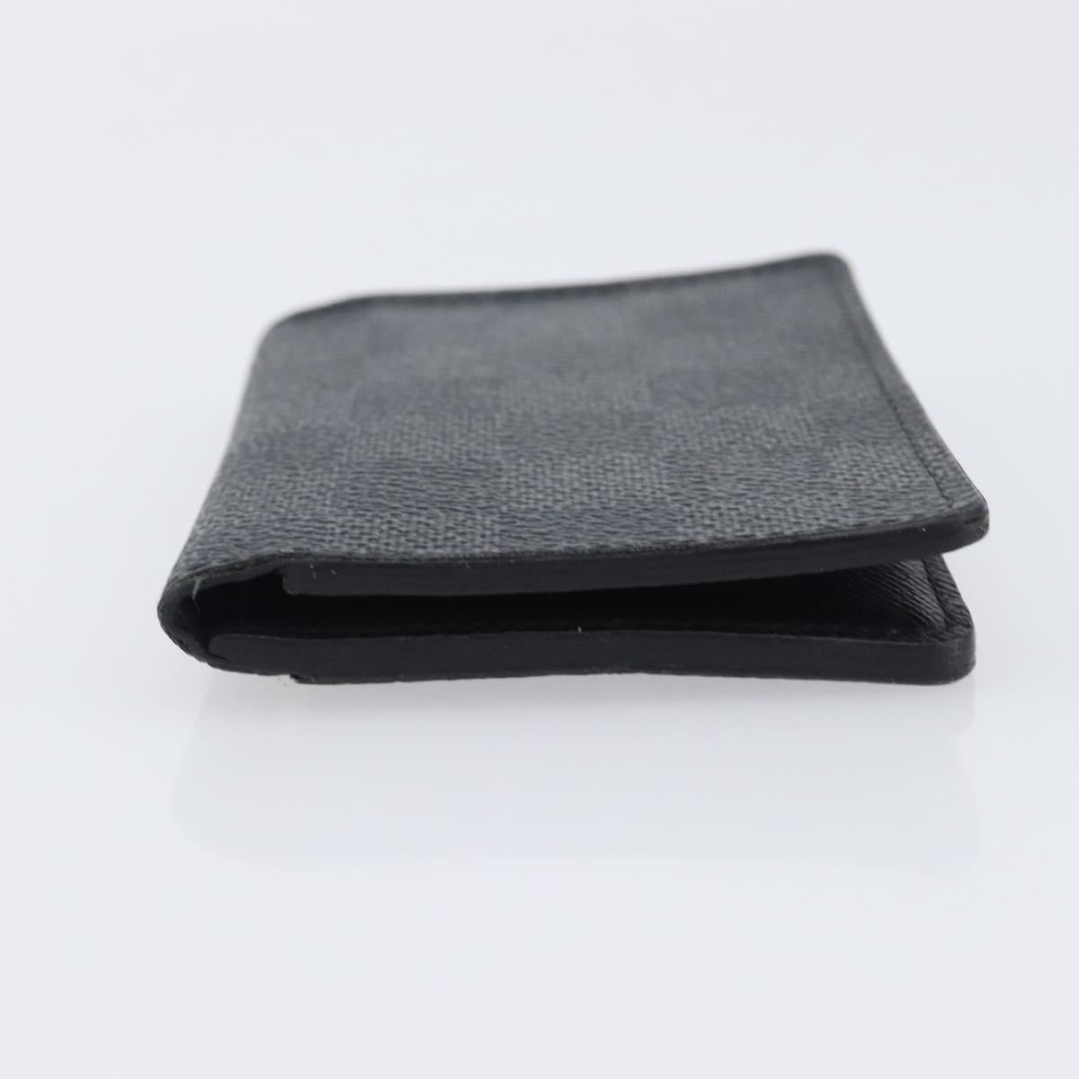 LOUIS VUITTON Damier Grafitte Organizer Dupoch Card Case N63257 LV Auth 205549