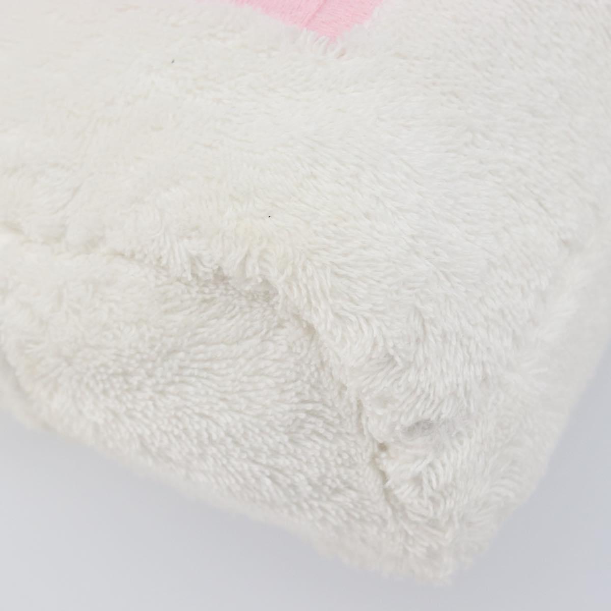 Christian Dior Hand Bag Pile White Auth 205716
