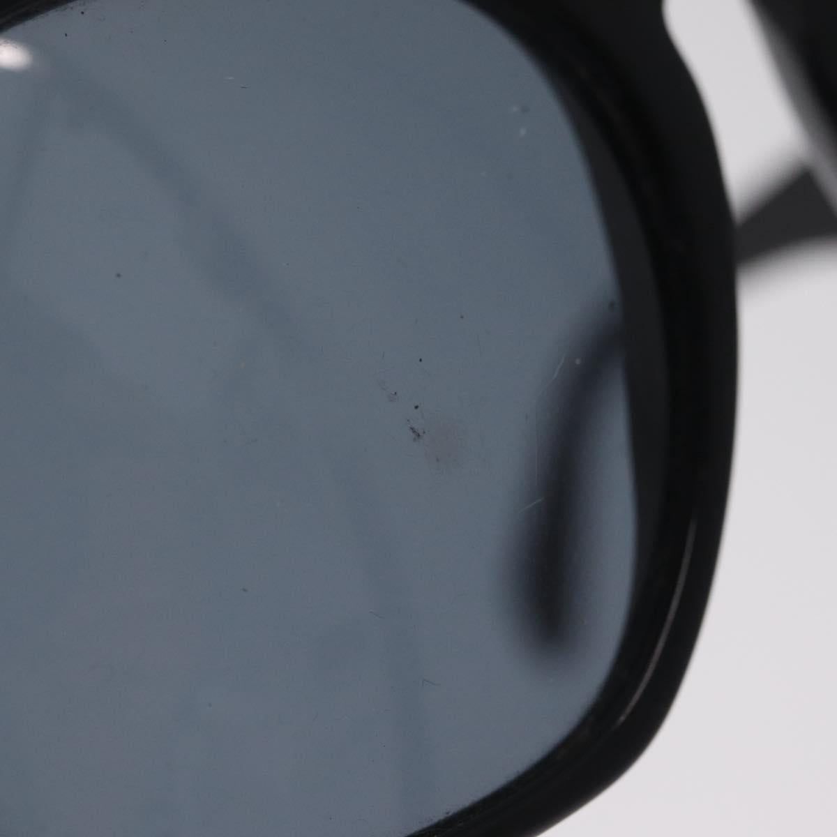CHANEL Sunglasses plastic Black Gold CC Auth 205726