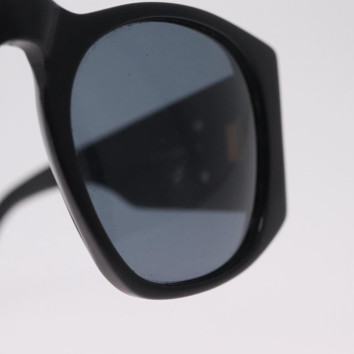 CHANEL Sunglasses plastic Black Gold CC Auth 205726