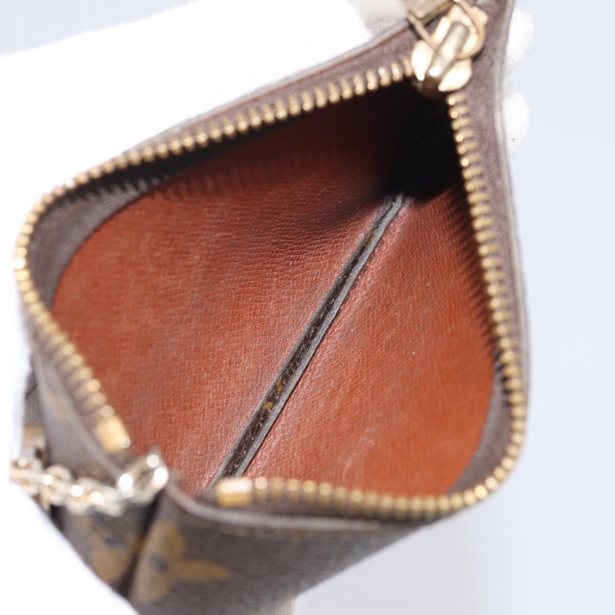 LOUIS VUITTON Monogram Pochette Cles Coin Purse M62650 LV Auth 205737
