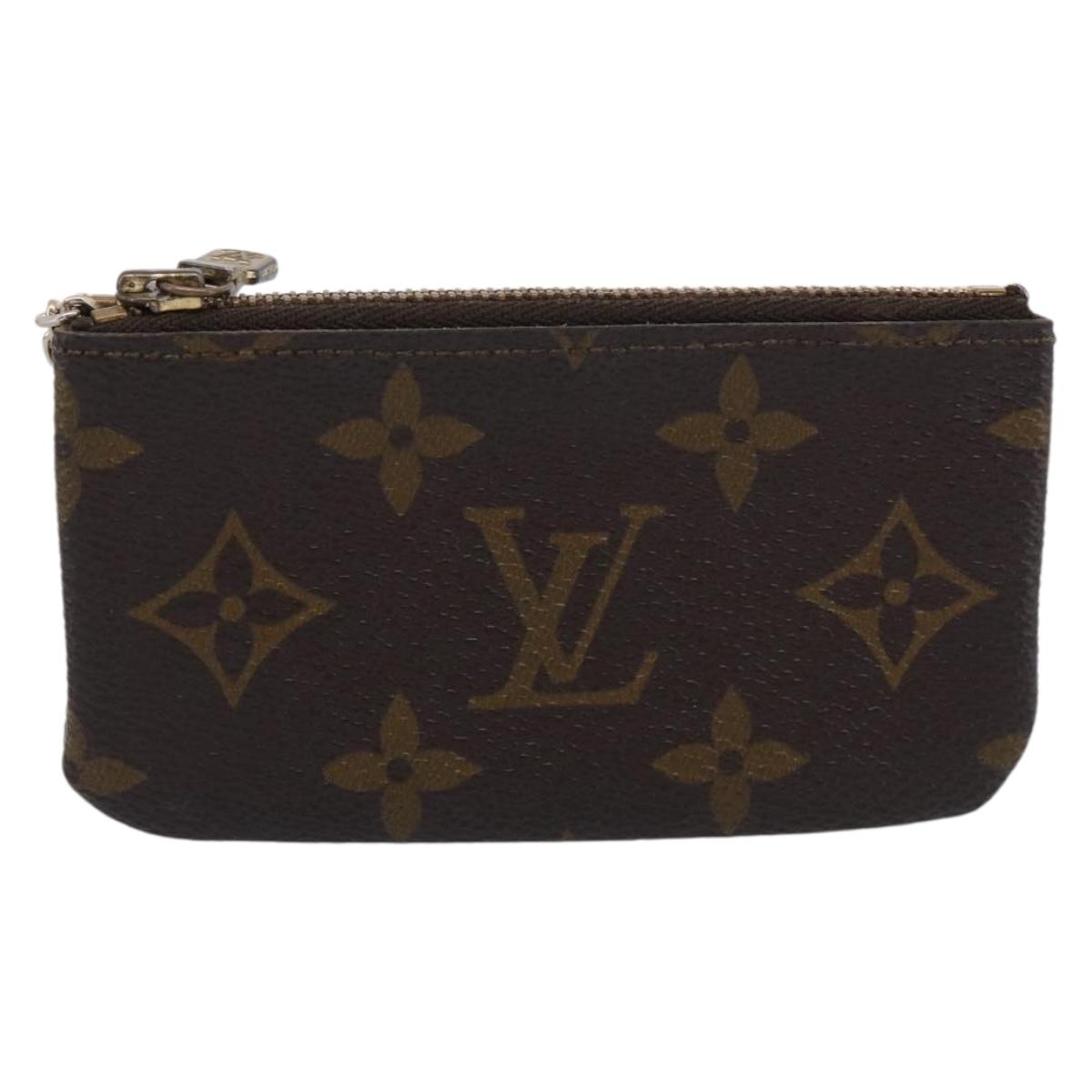 LOUIS VUITTON Monogram Pochette Cles Coin Purse M62650 LV Auth 205737