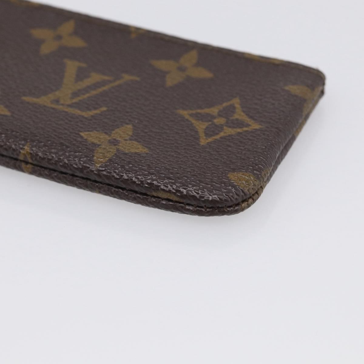 LOUIS VUITTON Monogram Pochette Cles Coin Purse M62650 LV Auth 205737