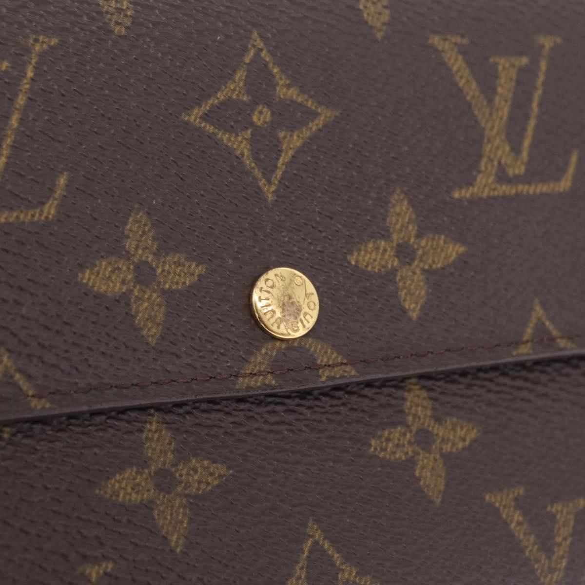LOUIS VUITTON Monogram Portefeuille Sarah Long Wallet M61734 LV Auth 205741A