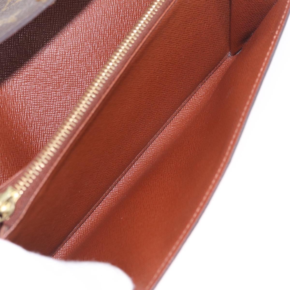 LOUIS VUITTON Monogram Portefeuille Sarah Long Wallet M61734 LV Auth 205741A