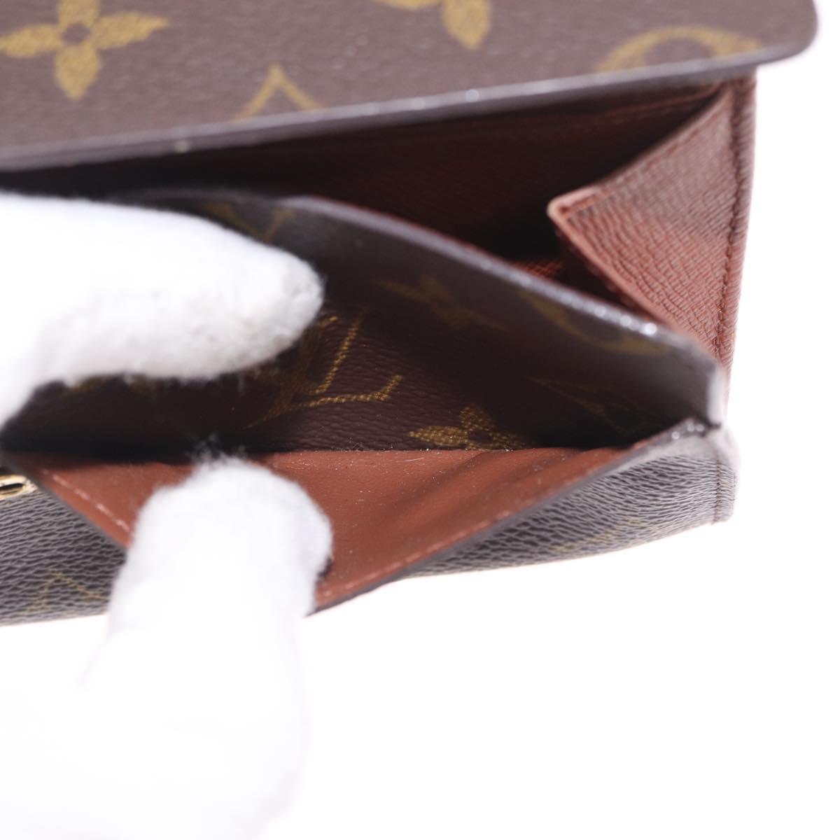 LOUIS VUITTON Monogram Portefeuille Sarah Long Wallet M61734 LV Auth 205741A