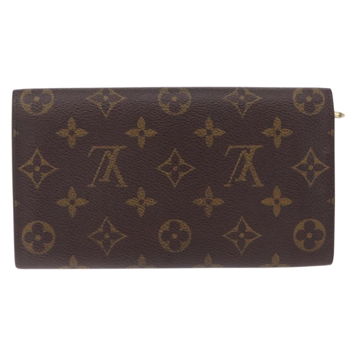 LOUIS VUITTON Monogram Portefeuille Sarah Long Wallet M61734 LV Auth 205741A