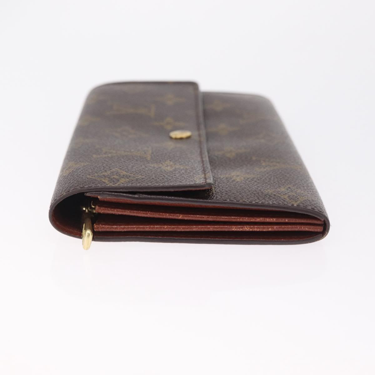 LOUIS VUITTON Monogram Portefeuille Sarah Long Wallet M61734 LV Auth 205741A