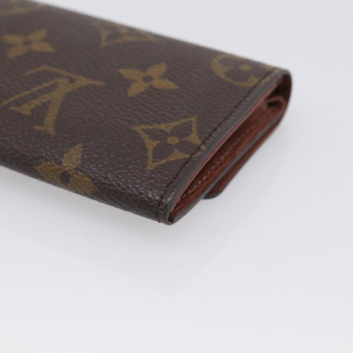 LOUIS VUITTON Monogram Porte Monnaie Plat Coin Purse M61930 LV Auth 205742M