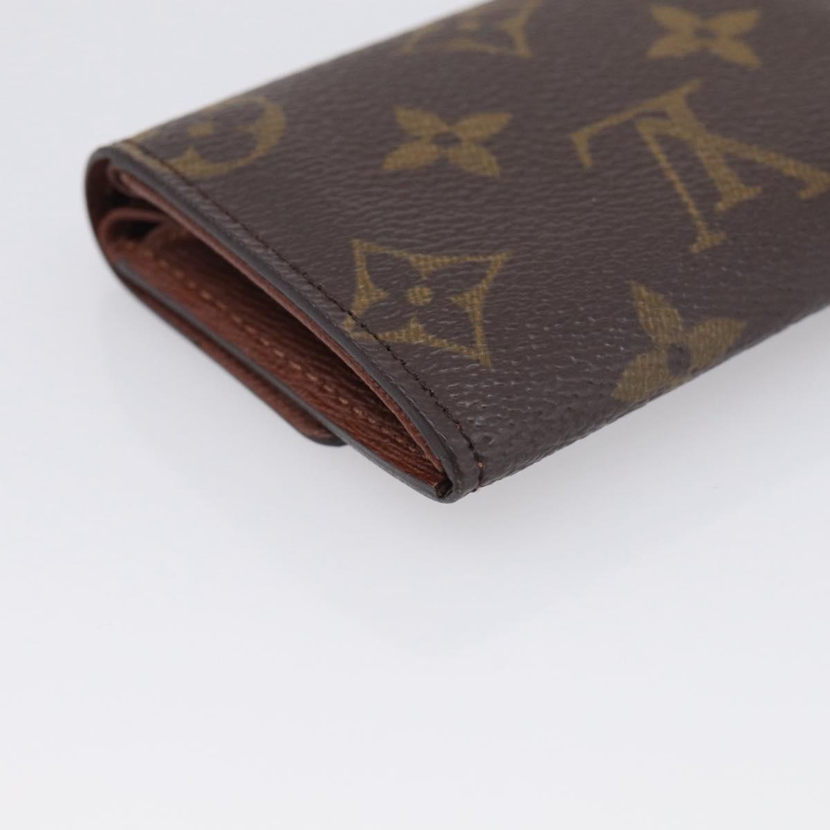 LOUIS VUITTON Monogram Porte Monnaie Plat Coin Purse M61930 LV Auth 205742M