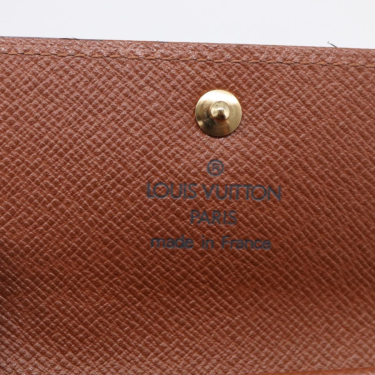 LOUIS VUITTON Monogram Porte Monnaie Plat Coin Purse M61930 LV Auth 205742M