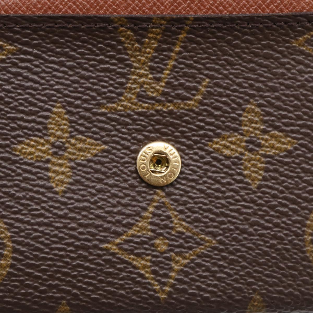 LOUIS VUITTON Monogram Porte Monnaie Plat Coin Purse M61930 LV Auth 205742M