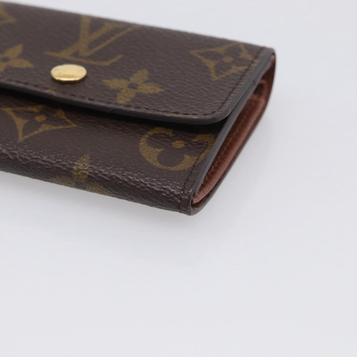 LOUIS VUITTON Monogram Porte Monnaie Plat Coin Purse M61930 LV Auth 205742M