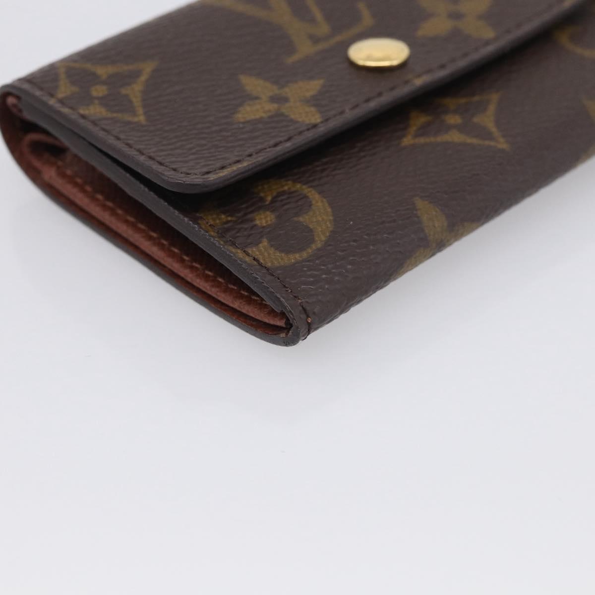 LOUIS VUITTON Monogram Porte Monnaie Plat Coin Purse M61930 LV Auth 205742M