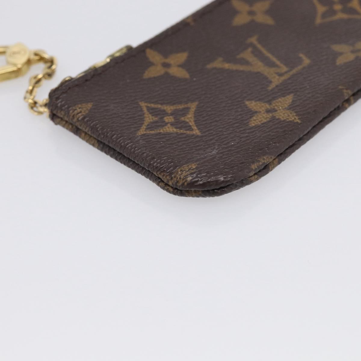 LOUIS VUITTON Monogram Pochette Cles Coin Purse M62650 LV Auth 205743A