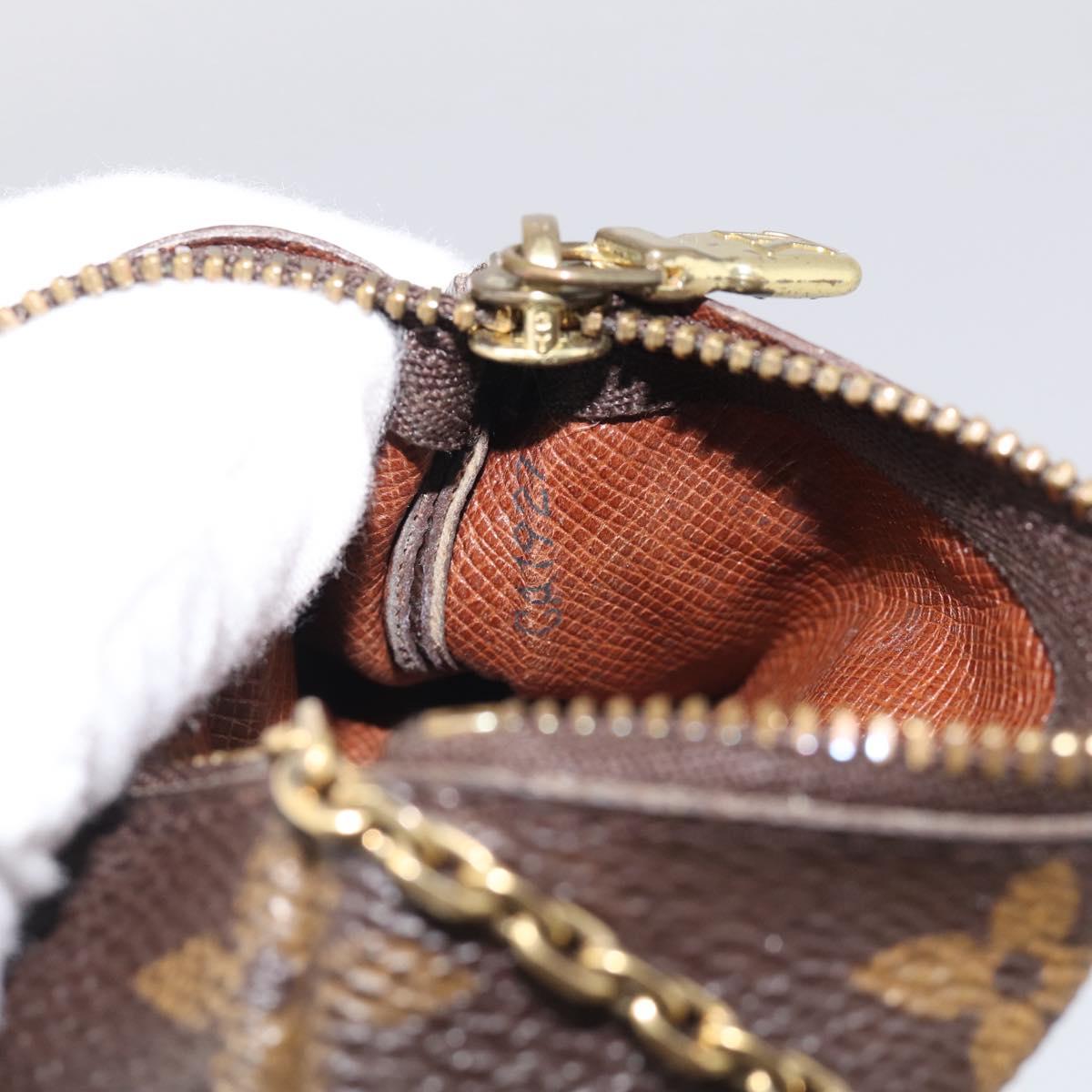 LOUIS VUITTON Monogram Pochette Cles Coin Purse M62650 LV Auth 205743A